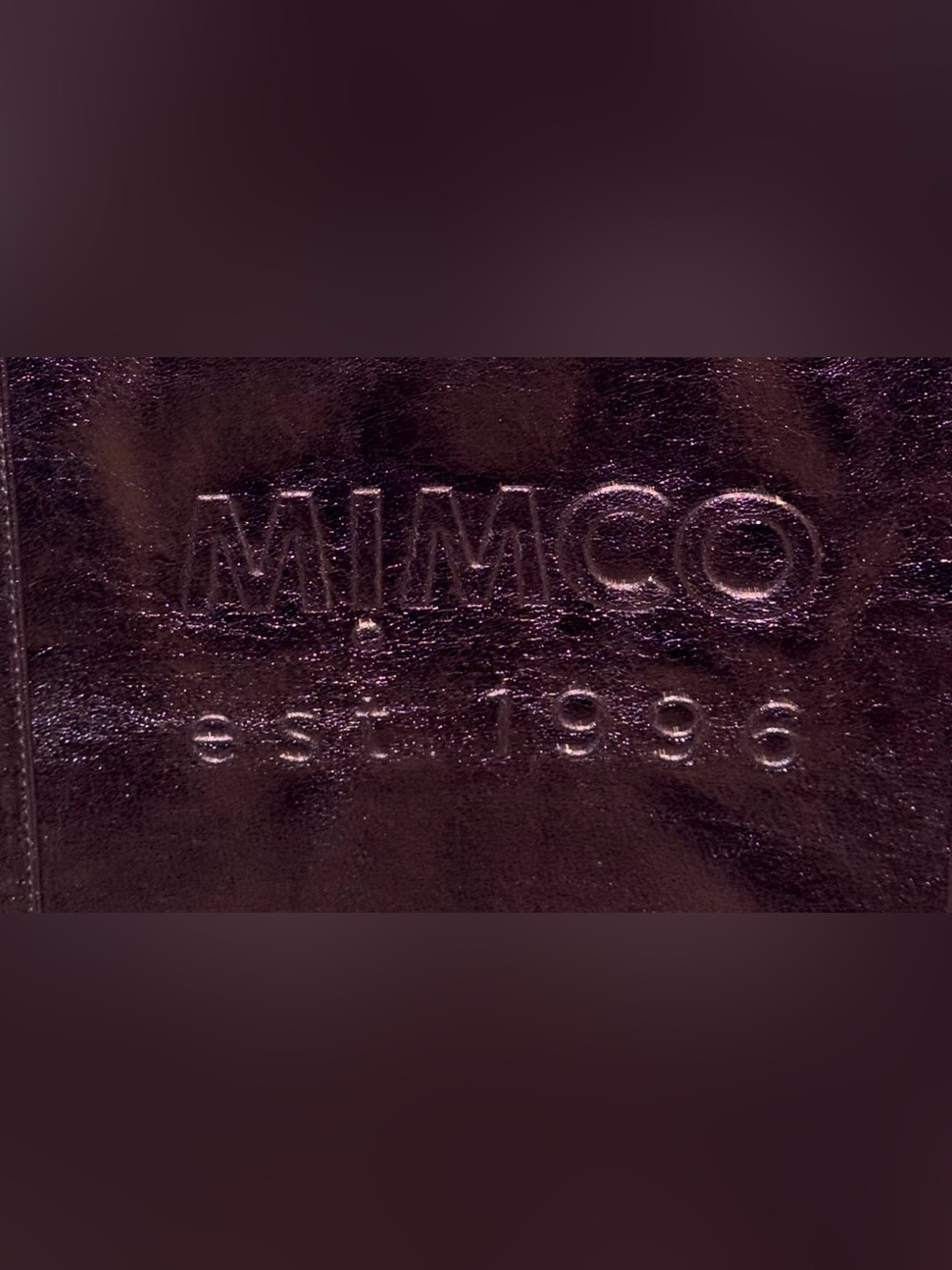 MIMCO 1996 Pink lilac metallic tote